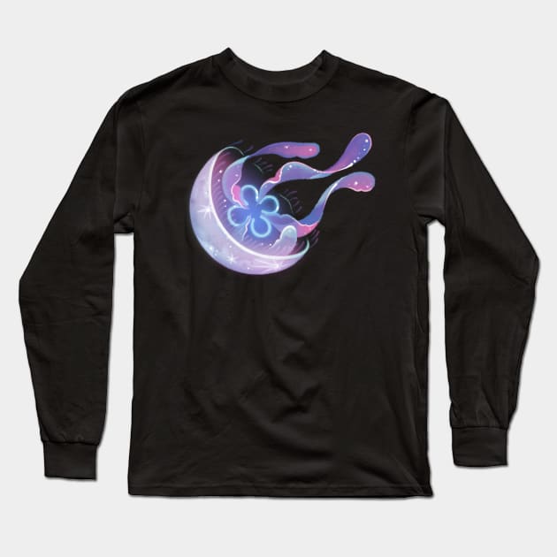 Moon jelly Long Sleeve T-Shirt by pikaole